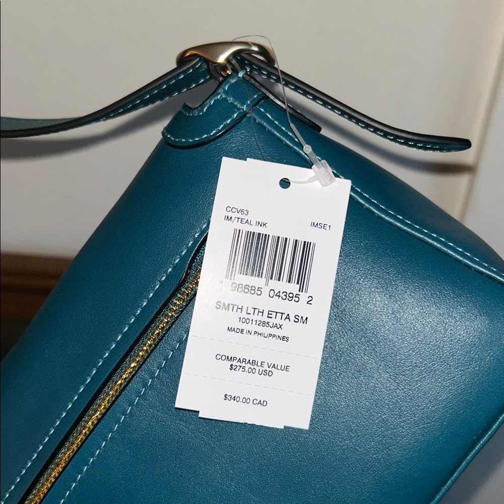 Coach Etta Small Flap Shoulder Bag, NWT! Two straps for shoulder and crossbody! - Picture 14 of 16